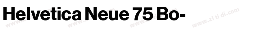 Helvetica Neue 75 Bo字体转换 Helvetica Neue 75 Bo字体转换